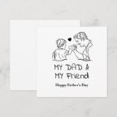 パパと友達へ お父さんの日おめでとう シーズンカード (正面/裏面)