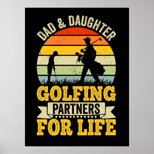 パパと娘の人生のためのゴルフのパートナー ポスター (正面)