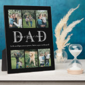 パパと子供の名前&写真お父さんの日モダン フォトプラーク (側面)