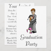 パパと少女の卒業生 招待状 (正面/裏面)