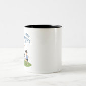 パパと息子がマッチする父の日 ツートーンマグカップ (中央)