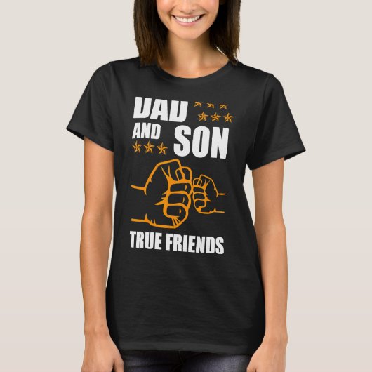 パパと息子の永遠の友情 Tシャツ (正面)