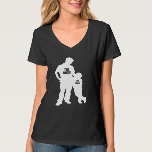 パパと息子ザ実在ボス2 Tシャツ (正面)