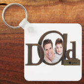 パパと息子 – パパと息子のフォトフレーム キーホルダー (正面)