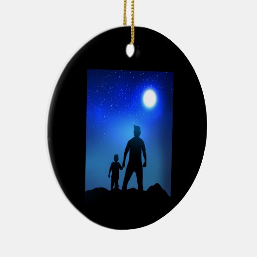 パパと息子 |父と子 セラミックオーナメント (右)