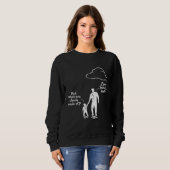 パパと息子LinuxサーバMで作られた雲 スウェットシャツ (正面フル)