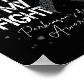 パパと戦う私の戦いパーキンソンのシルバーリボン ポスター (角)