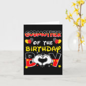 パパと母誕生日の男の子の家族Pのゴッドマザー カード (黄色い花)