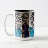 パパと母 ツートーンマグカップ (左)