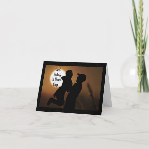 パパと父の日のグリーティングカード カード