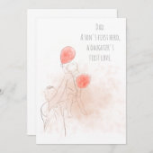 パパと父の日札 招待状 (正面/裏面)