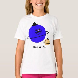 パパと私の宇宙キッズTシャツ Tシャツ