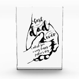 パパと私の手 フォトブロック