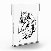 パパと私の手 フォトブロック (左)