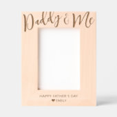 パパと私パーソナライズされたの父の日 レーザー彫刻フレーム (正面)