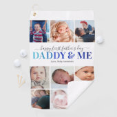 「パパと私」ファースト・ファーザーズ・デイ・フォト ゴルフタオル (インサイチュ)