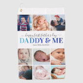 「パパと私」ファースト・ファーザーズ・デイ・フォト ゴルフタオル (正面)