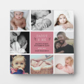 『パパと私』第1父日写真コラージュのプラーク フォトプラーク (正面)