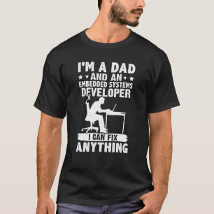パパと組み込みシステム開発者が修正できる Tシャツ