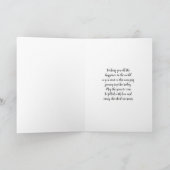 パパと継母の結婚式の日おめでとう カード (内部)