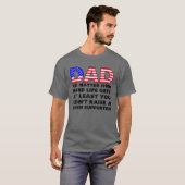 パパどんなに懸命生活が共和党の父を得る Tシャツ (正面フル)