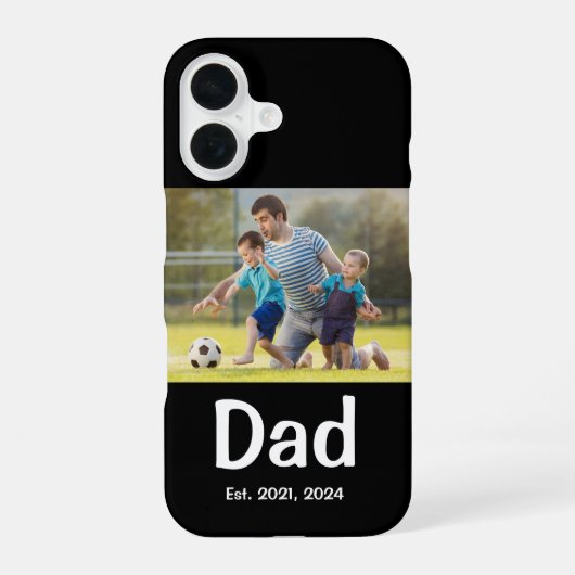 パパになった記念の写真 iPhone 16ケース (裏面)