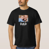パパになった記念写真 父の日 Tシャツ (正面)