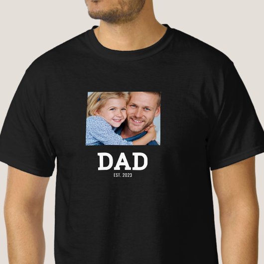 パパになった記念写真 父の日 Tシャツ