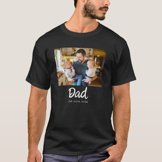 パパになった記念写真 Tシャツ (正面)