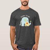 パパになるゾウとビーチボール Tシャツ (正面)