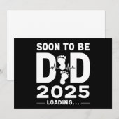 パパになる予定 2025年 新パパ予定 招待状 (正面/裏面)