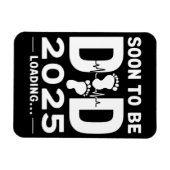 パパになる予定 2025 新しいパパ予定 マグネット (横)