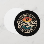 パパになる予定 2026年出産予定 妊娠レトロ 招待状 (正面/裏面)