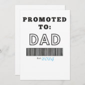 パパになる人へのカード 招待状 (正面/裏面)