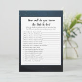 パパになる人を一番よく知っているのは誰?ベイビーシャワーゲーム 招待状 (スタンド正面)