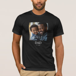 パパになる年を記念にシンプルな写真 Tシャツ