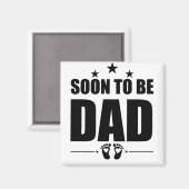 パパになる男性のための妊娠発表 マグネット (正面/裏面)