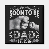 パパになる2026年 妊娠発表 マグネット (正面)