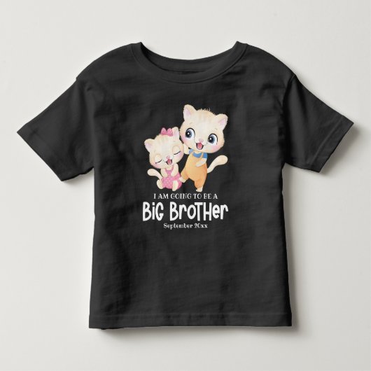 パパになる 赤ちゃん発表 トドラーTシャツ (正面)