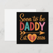 パパになる 2026 妊娠発表ロード中 招待状 (正面/裏面)