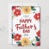 パパには最高のフローラ父の日のカード シーズンカード (正面)