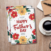 パパには最高のフローラ父の日のカード シーズンカード