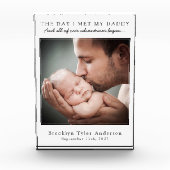 パパに会った日パパの父の日の記念の日 フォトブロック (正面)