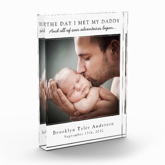 パパに会った日パパの父の日の記念の日 フォトブロック (左)