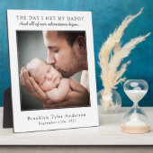 パパに会った日パパの父の日の記念の日 フォトプラーク (側面)