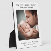 パパに会った日パパの父の日の記念の日 フォトプラーク (側面)
