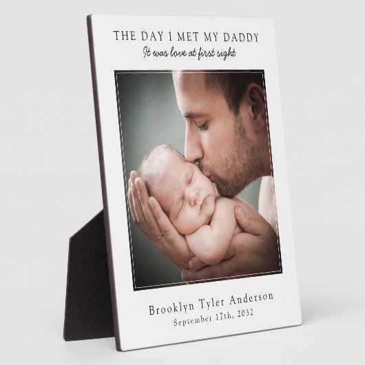 パパに会った日パパの父の日の記念の日 フォトプラーク (側面)