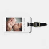 パパに会った日パパの父の日の記念の日 ラゲッジタグ (正面横)