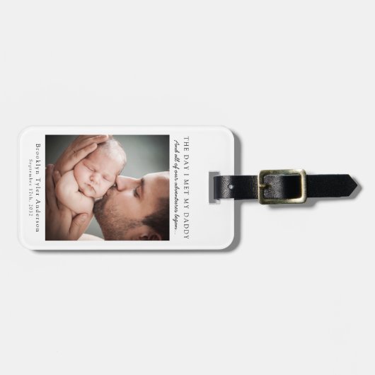 パパに会った日パパの父の日の記念の日 ラゲッジタグ (正面横)