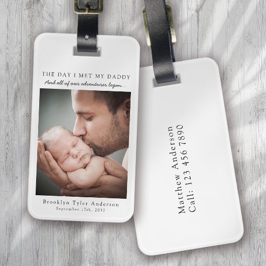 パパに会った日パパの父の日の記念の日 ラゲッジタグ